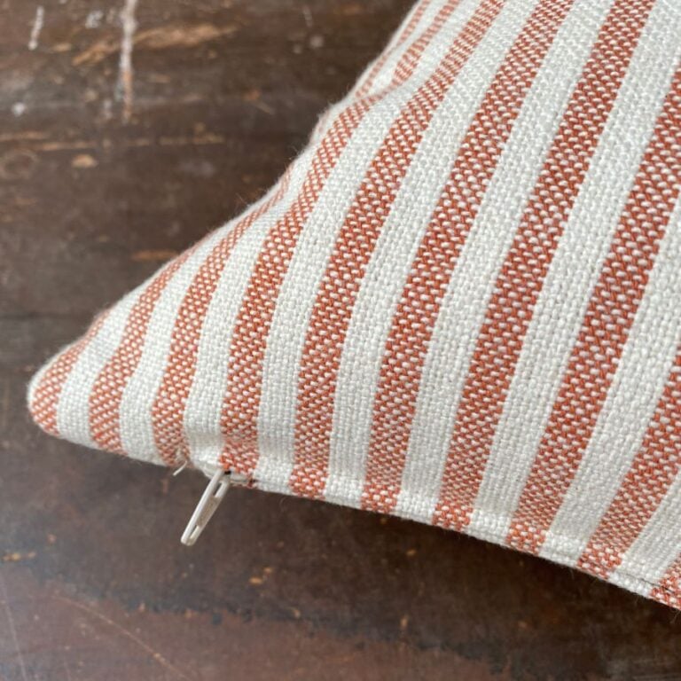 Uno Stripe Cushion - Brick - Image 4