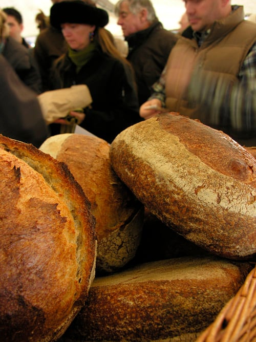 crusts sour dough from Lorentzen bakery at Teme Valley Farmers Market