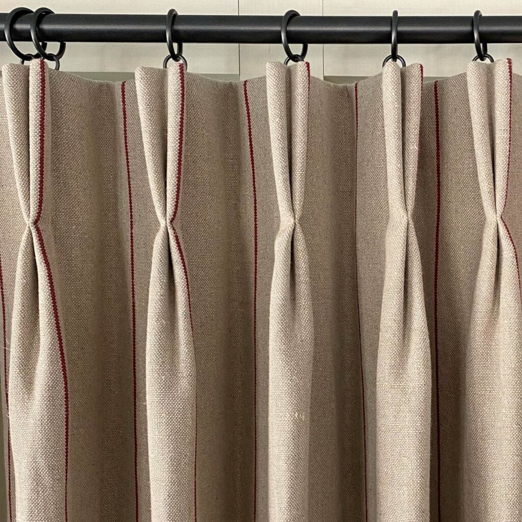 Tinsmiths Bespoke Curtains - Cartridge pleat