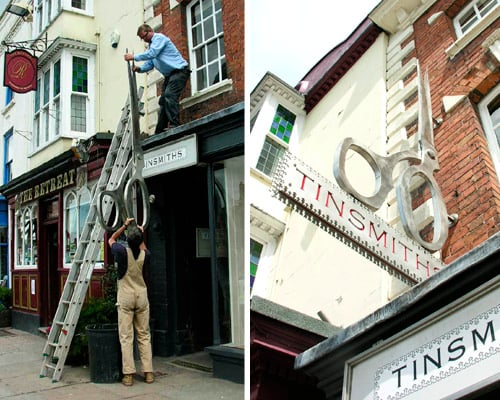 Tinsmiths Shears Sign