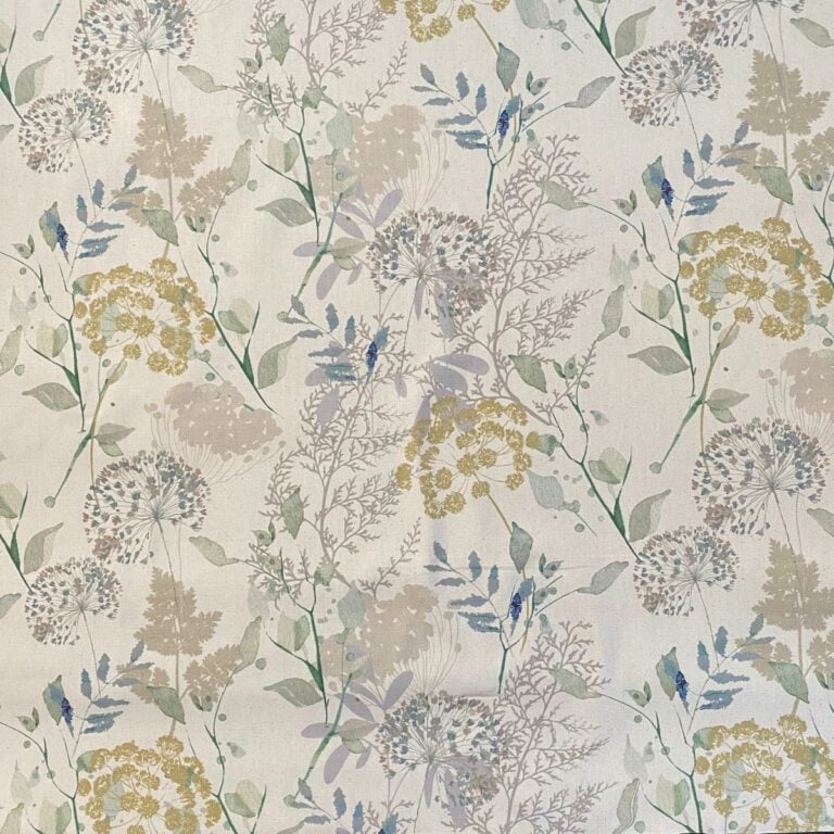 Cottage Garden Duckegg and Gold - Image 2
