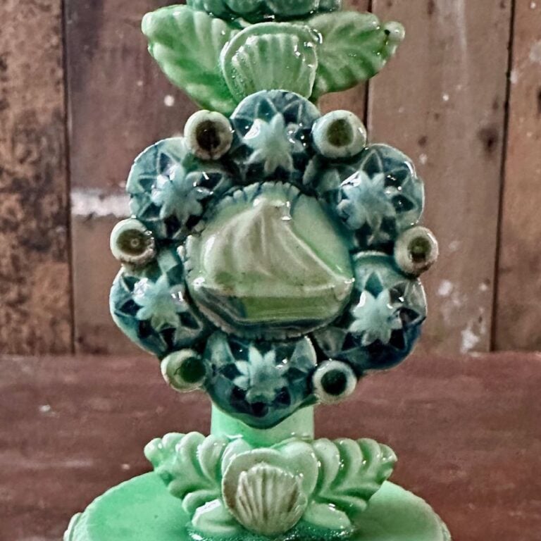 French Pottery Candlestick