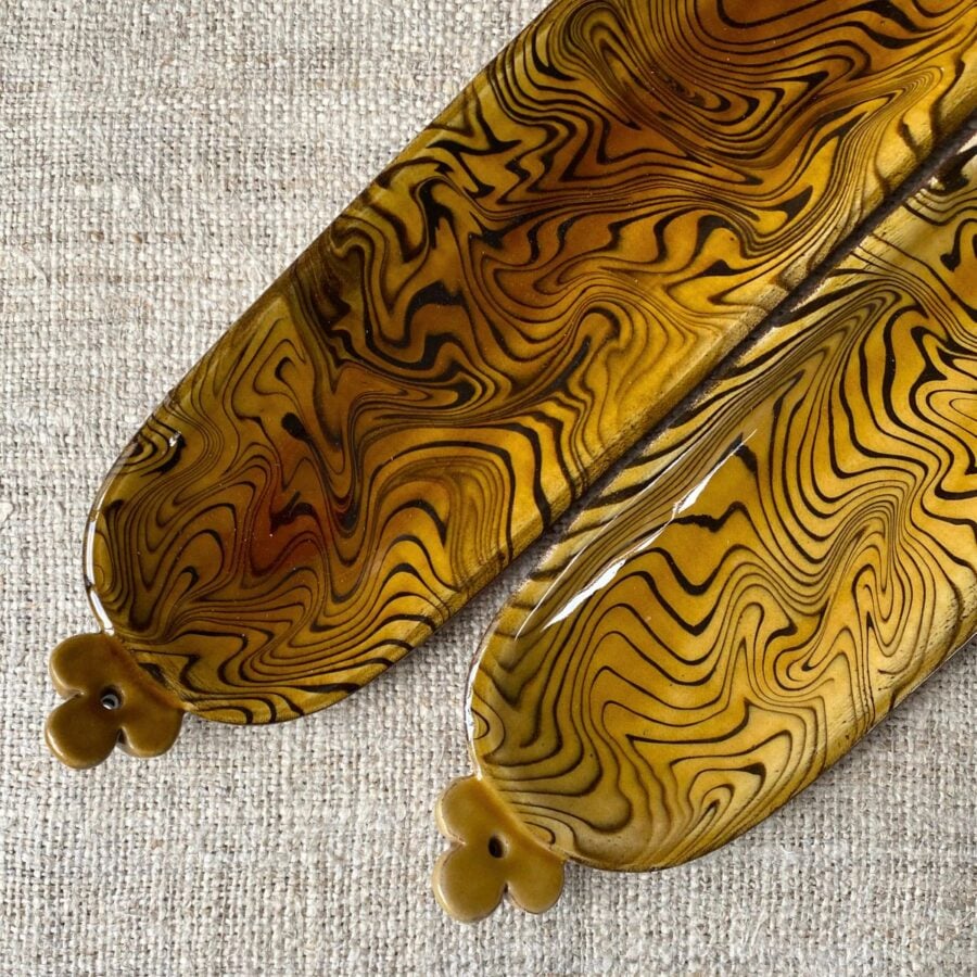Patia Davis Slim Oval Platter - Amber PALO1