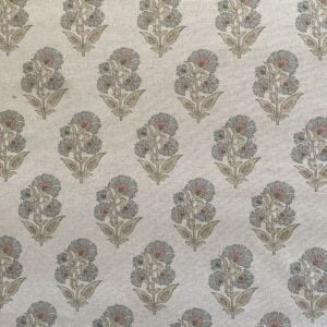 Extra Wide Fabric with a blue flower
