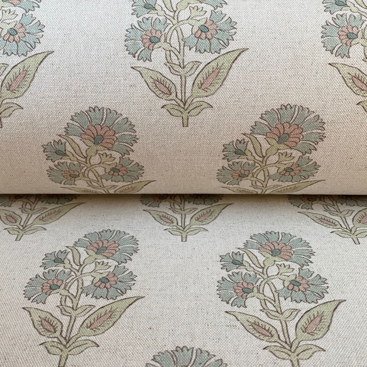 Extra Wide Avebury Fleur Duckegg & Sage - Image 3