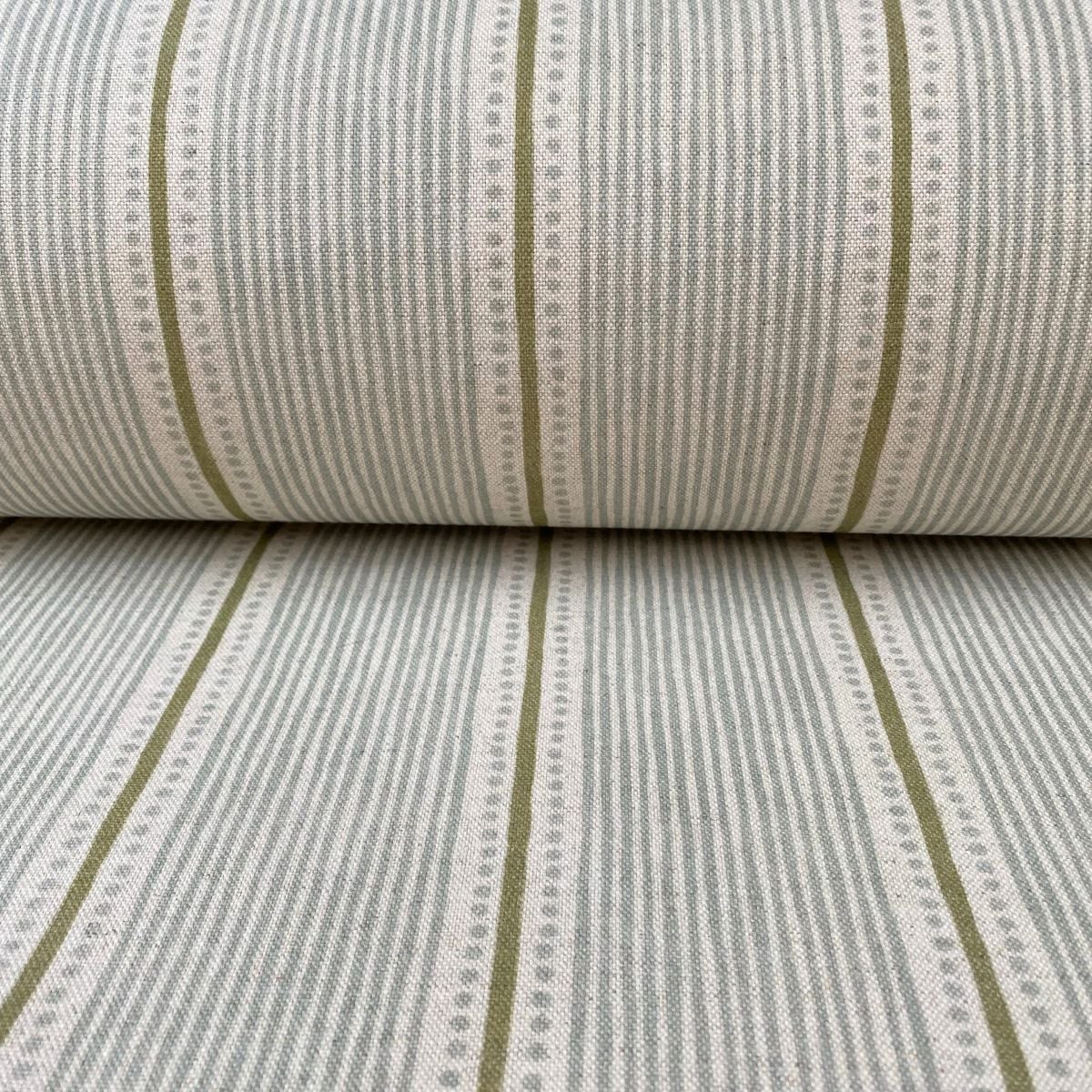 Extra Wide Avebury Stripe Duckegg & Olive - Image 3