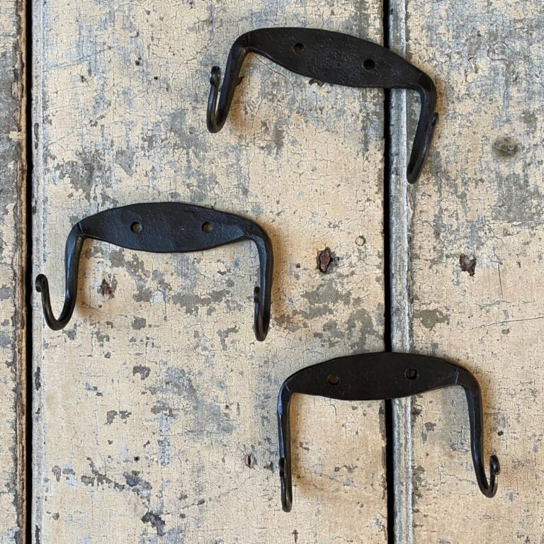 Forged iron double hooks