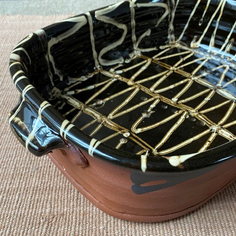 Russell Kingston Large Oblong Baker - Black RKLO3
