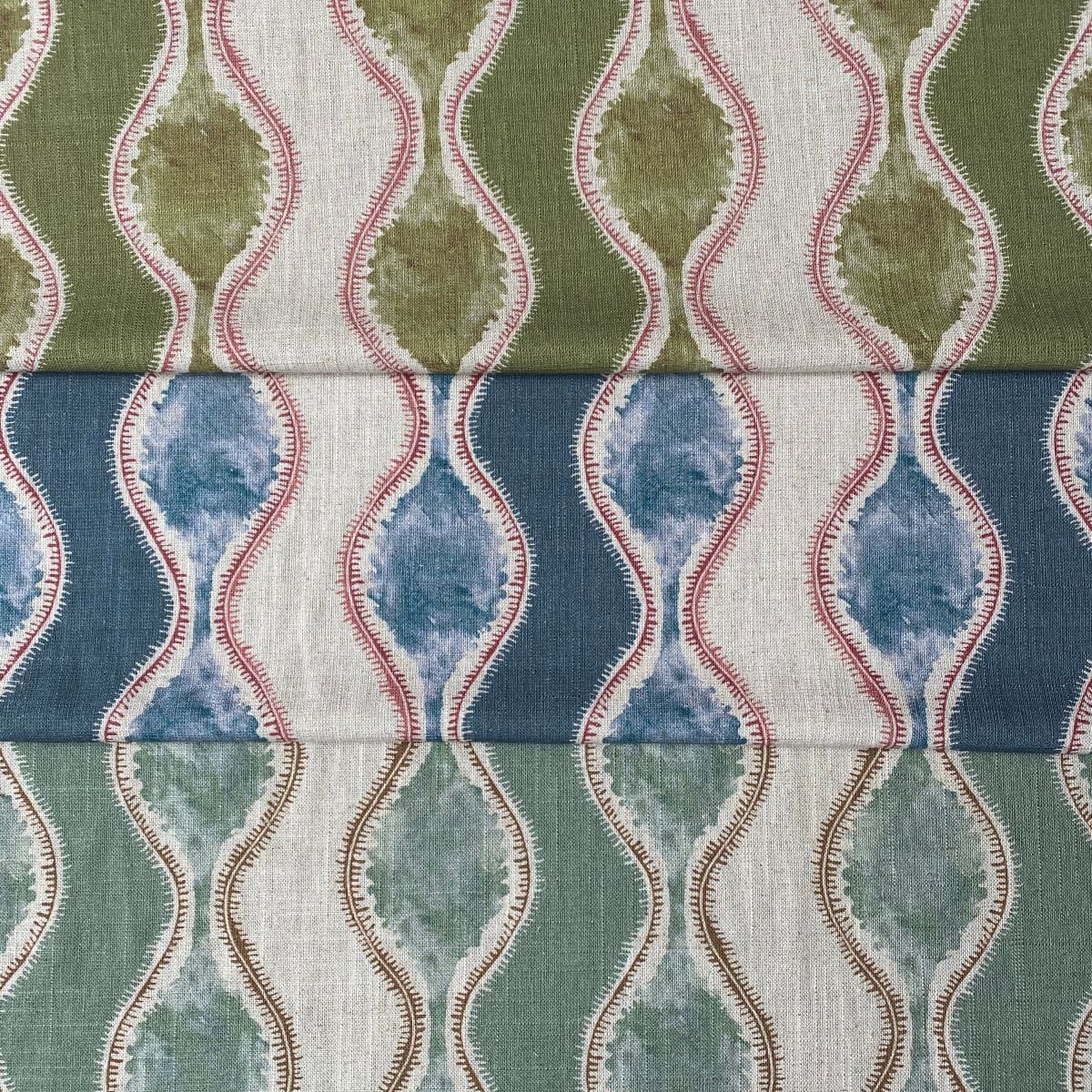 Sissinghurst Stripe Seagreen and Toffee - Image 4