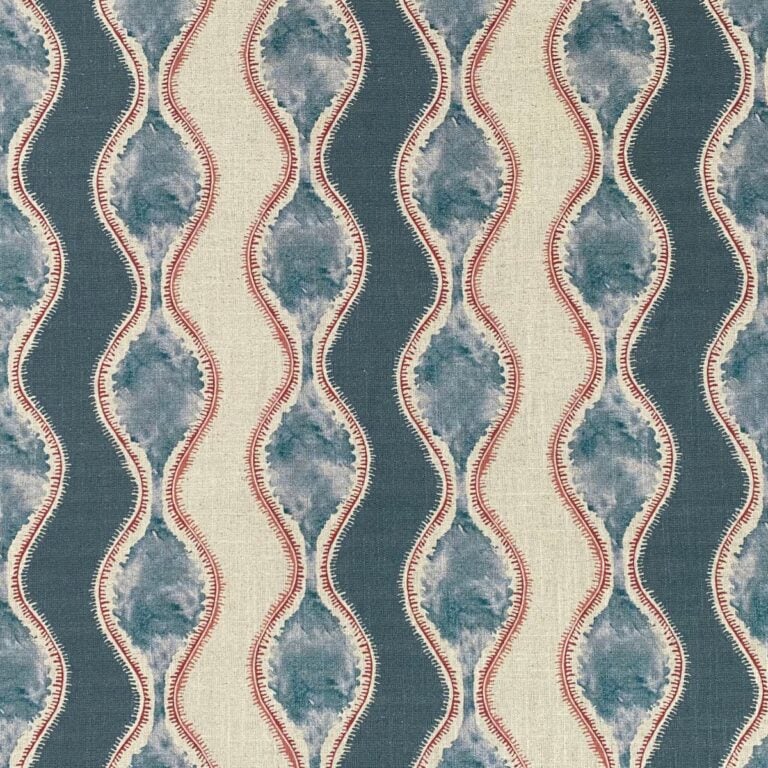 Sissinghurst Stripe Print Fabric Cloth Tinsmiths Ledbury