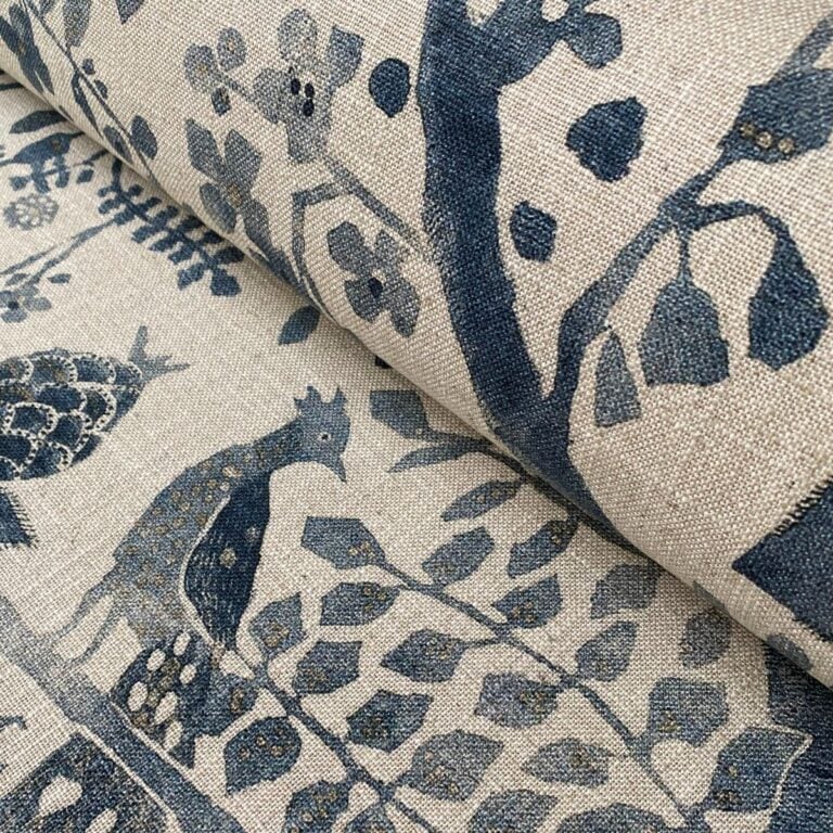 Tinsmiths Oxiana Extra Wide Fabric Indigo