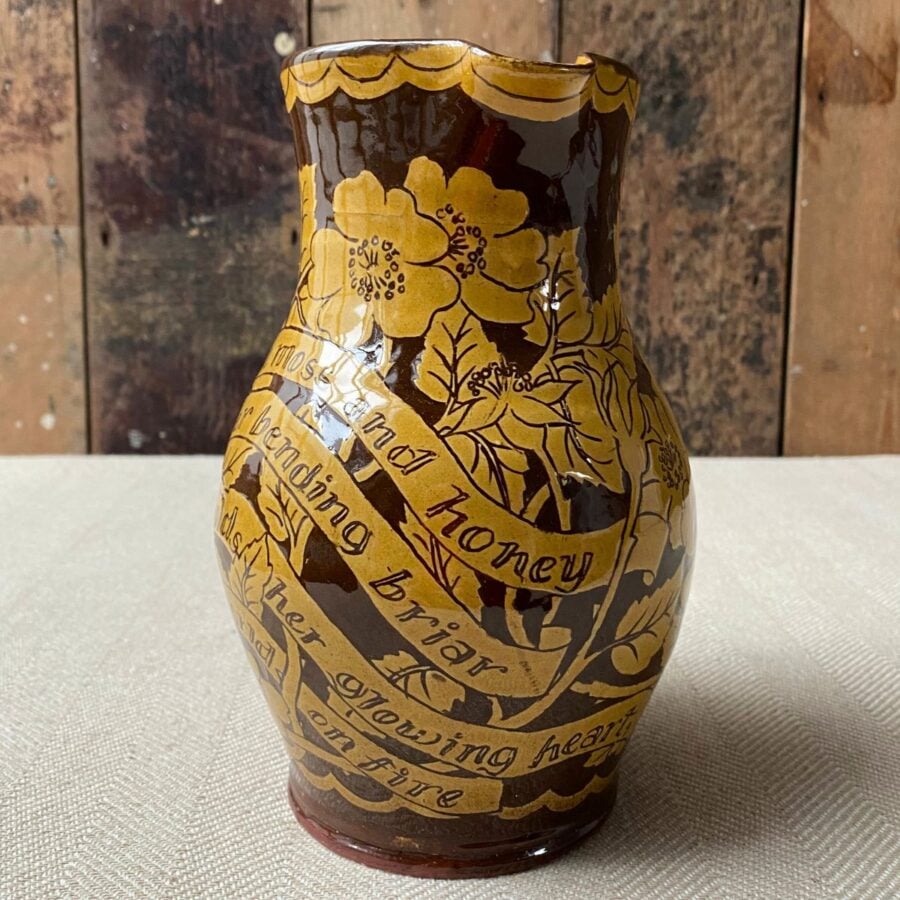 Katie B Morgan Slipware Jug SORMK2 Christina Rossetti
