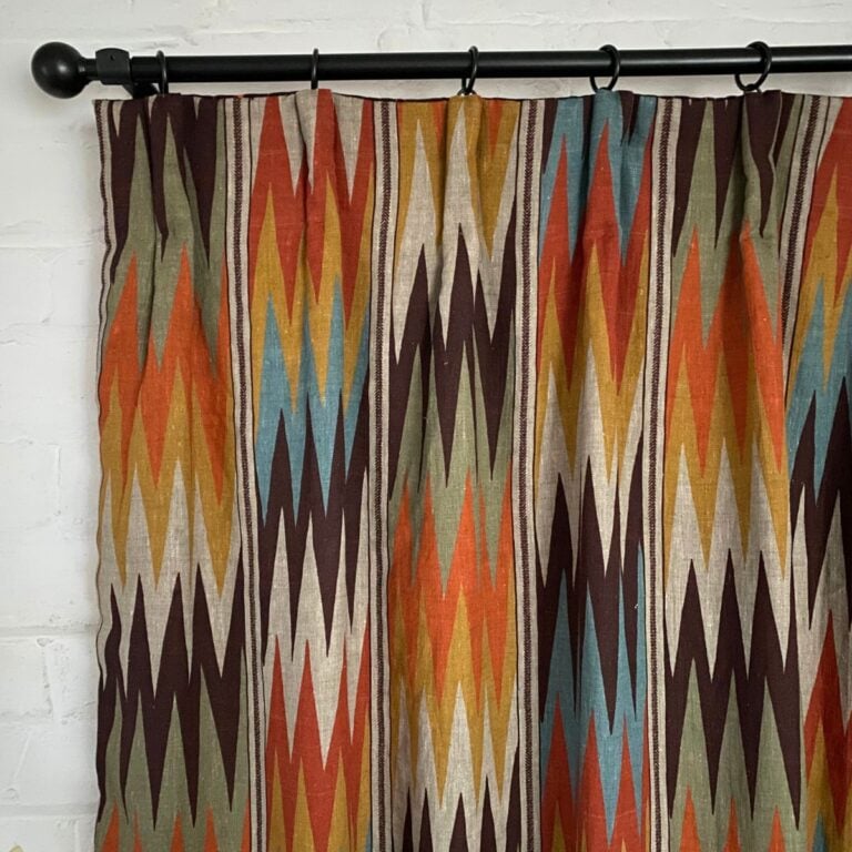 Single curtain in Zhivago Linen from Tinsmiths of Ledbury