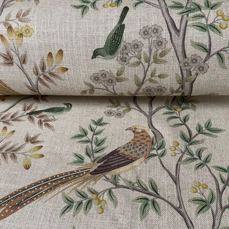 Extra Wide Chinoiserie Green & Gold