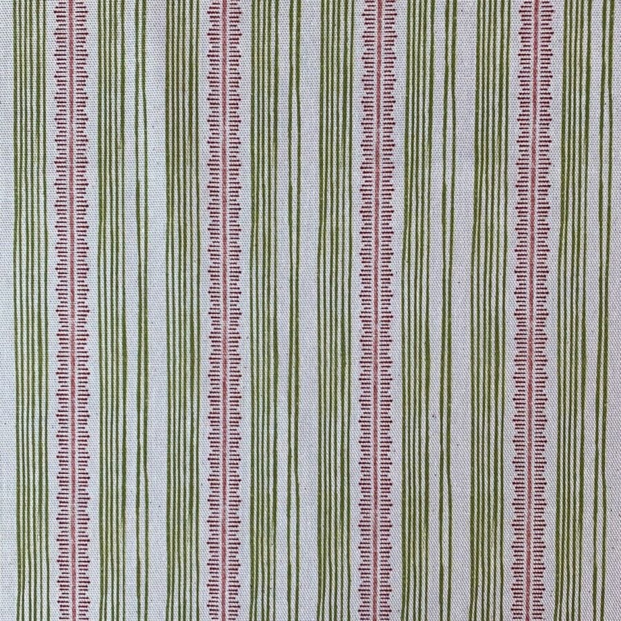 Feather Stripe Olive & Brick