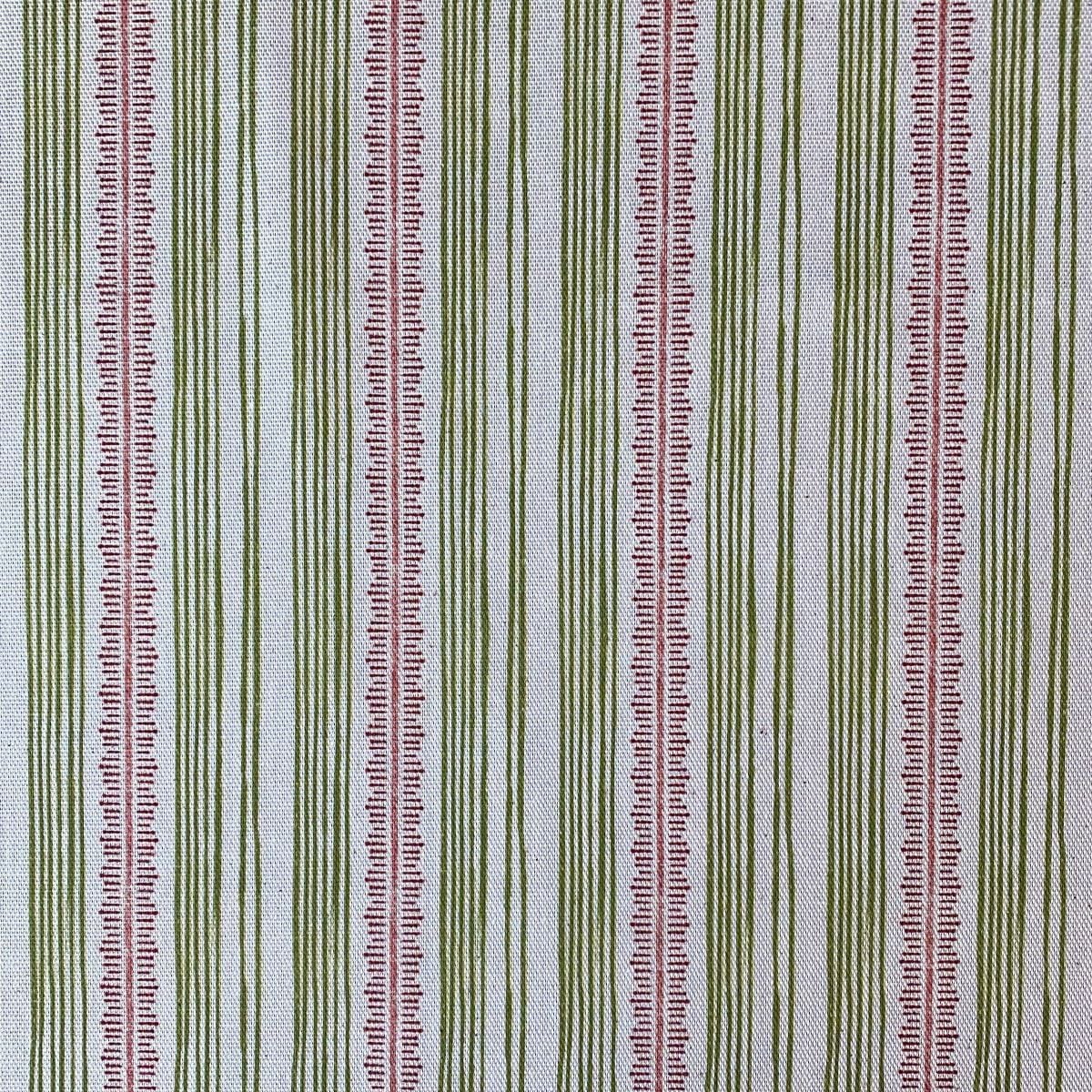 Feather Stripe Olive & Brick - Image 2