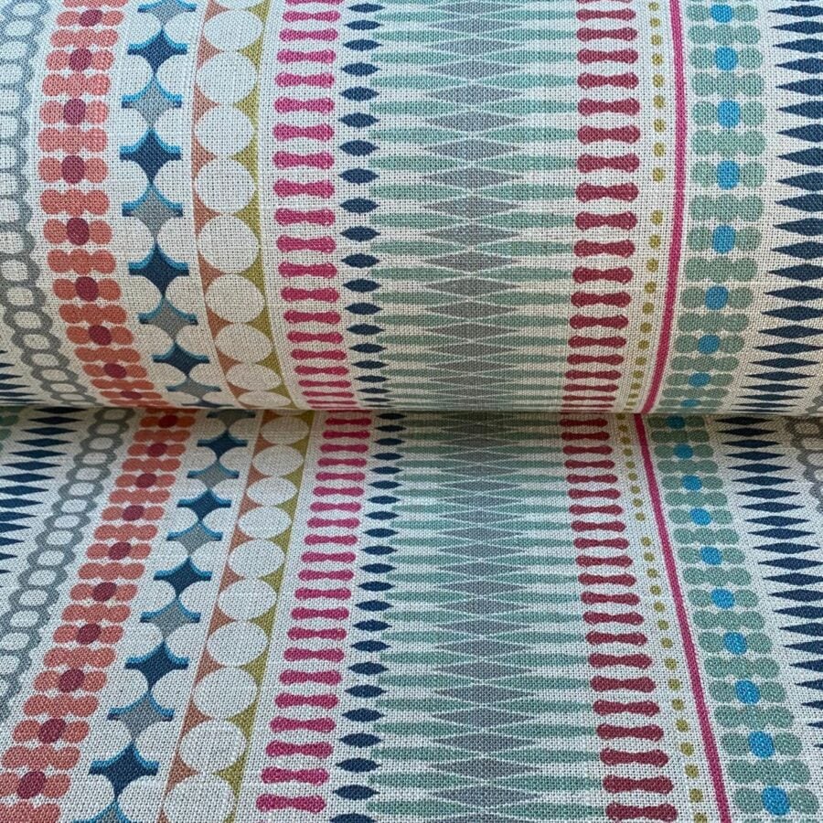Omega Stripe Seagreen & Raspberry