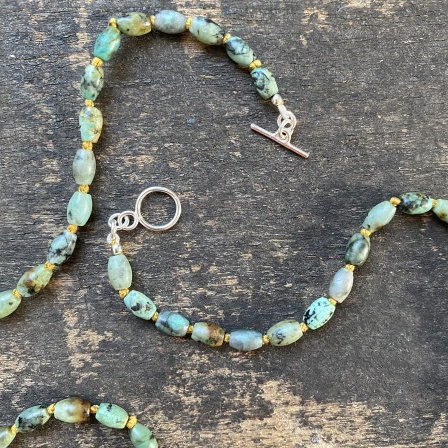 African Turquoise Necklace CDLT 3/18a