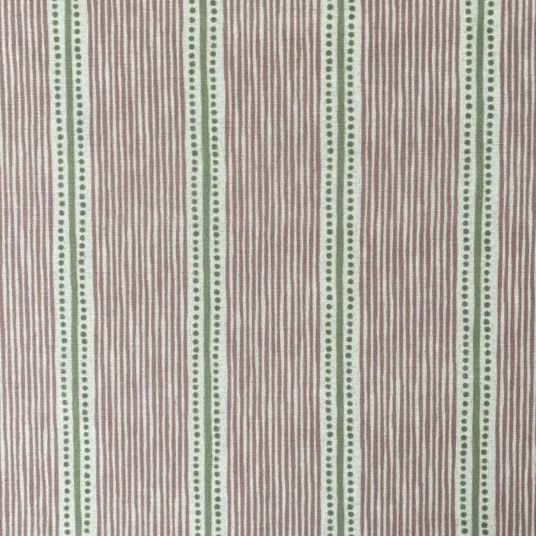 Extra Wide Avebury Stripe Carnation Pink & Sage - Image 2