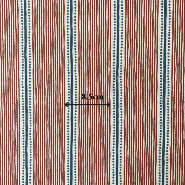 Extra Wide Avebury Stripe Strawberry & Indigo - Image 4