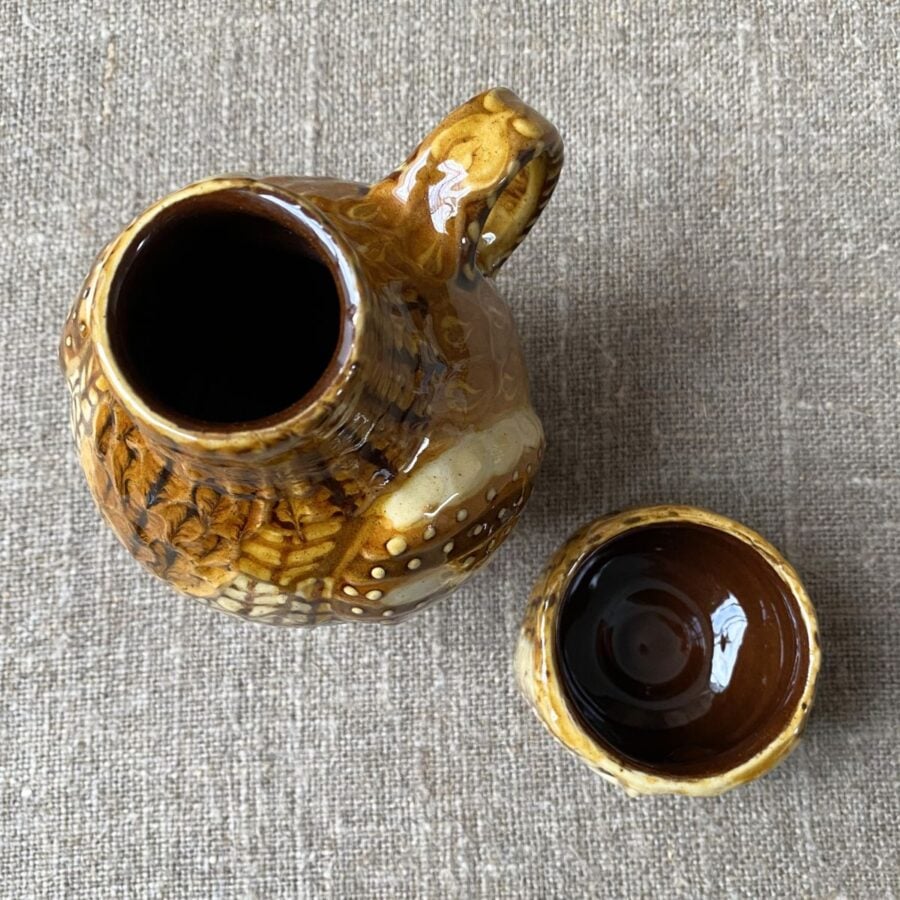 Carole Glover Small Tawny Owl Cup & Jug CAOS3