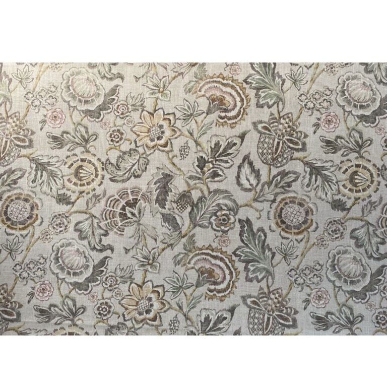 Extra Wide Marwari print linen-mix fabric on a roll