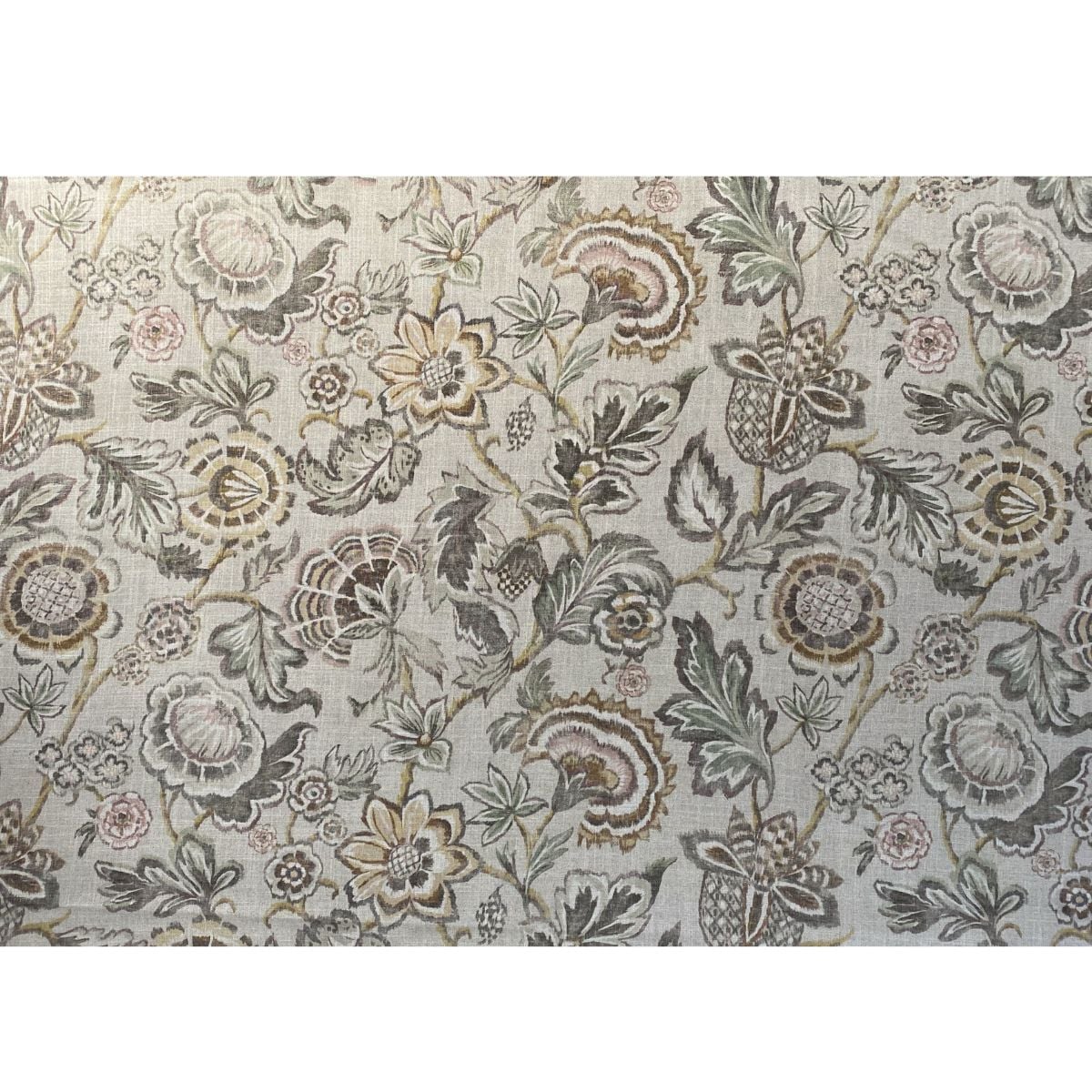 Extra Wide Marwari print linen-mix fabric on a roll