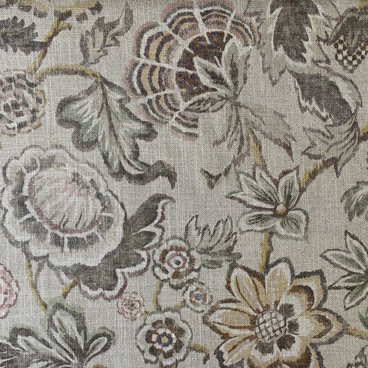 Extra Wide Marwari print linen-mix fabric on a roll