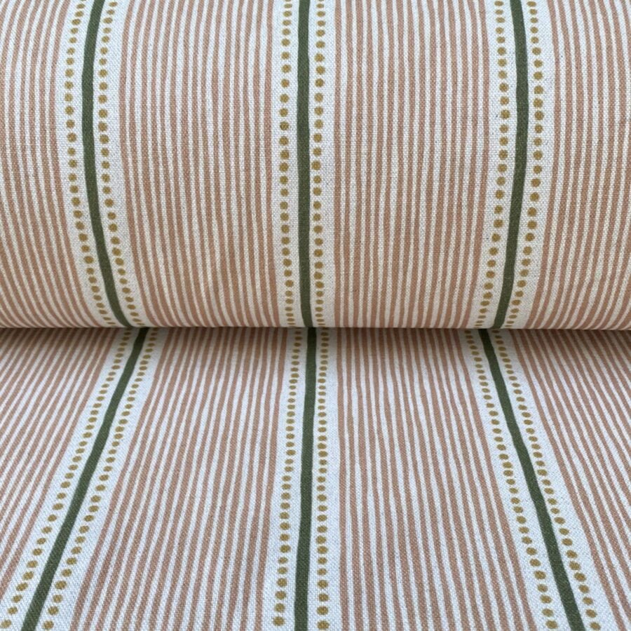 Extra Wide Avebury Stripe fabric Blush