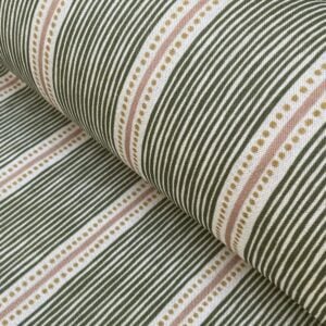 Extra Wide Avebury Stripe fabric Leaf