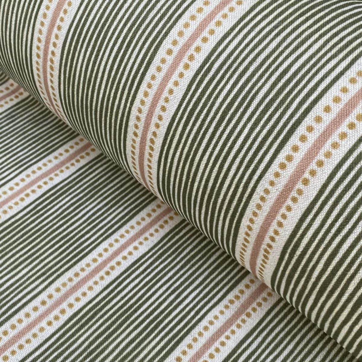 Extra Wide Avebury Stripe fabric Leaf