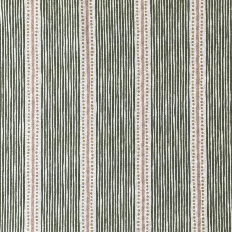 Extra Wide Avebury Stripe fabric Leaf