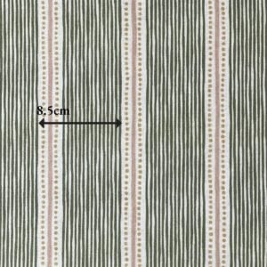 Extra Wide Avebury Stripe fabric Leaf