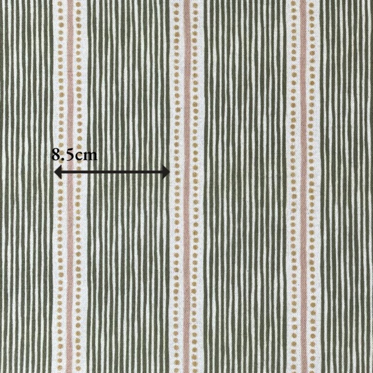 Extra Wide Avebury Stripe fabric Leaf