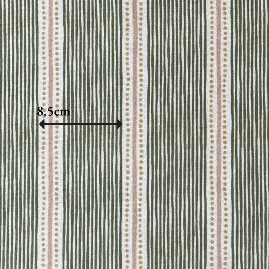Extra Wide Avebury Stripe fabric Leaf