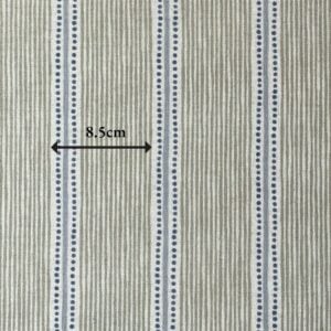 Extra Wide Avebury Stripe Fabric Sage & Indigo