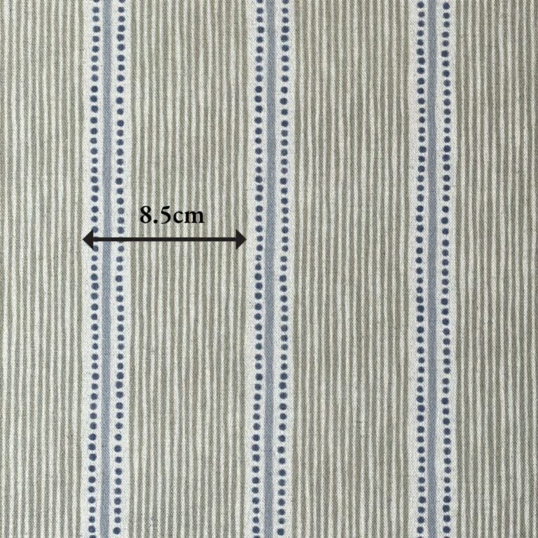Extra Wide Avebury Stripe Fabric Sage & Indigo