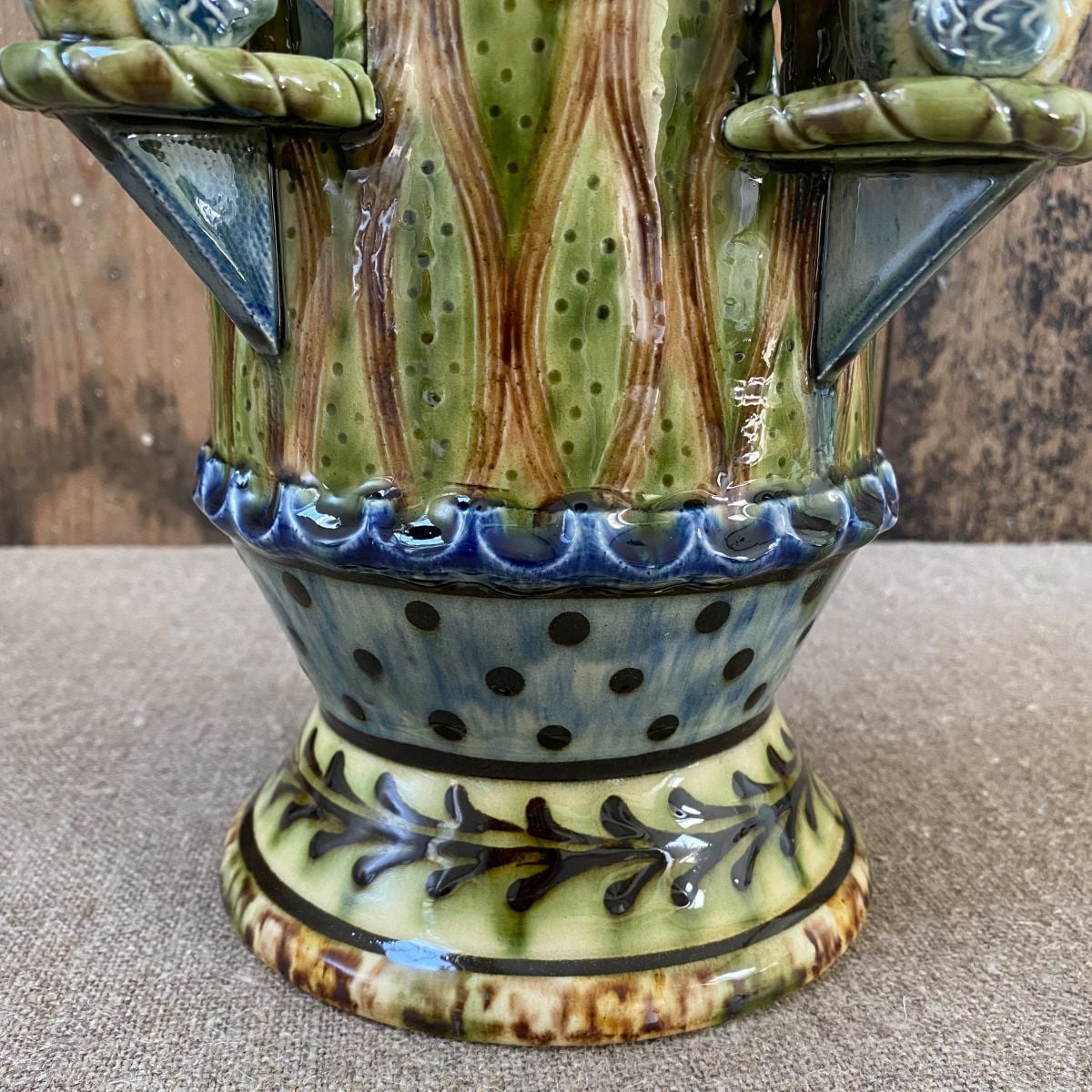 Ceramic slipware dovecot vessel by Paul Young