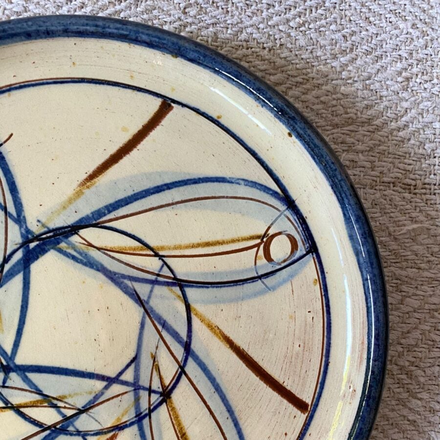 Jennifer Hall Slipware Side Plate - Shoal JHSP1