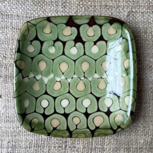 Patia Davis Biscuit plate on linen backcloth