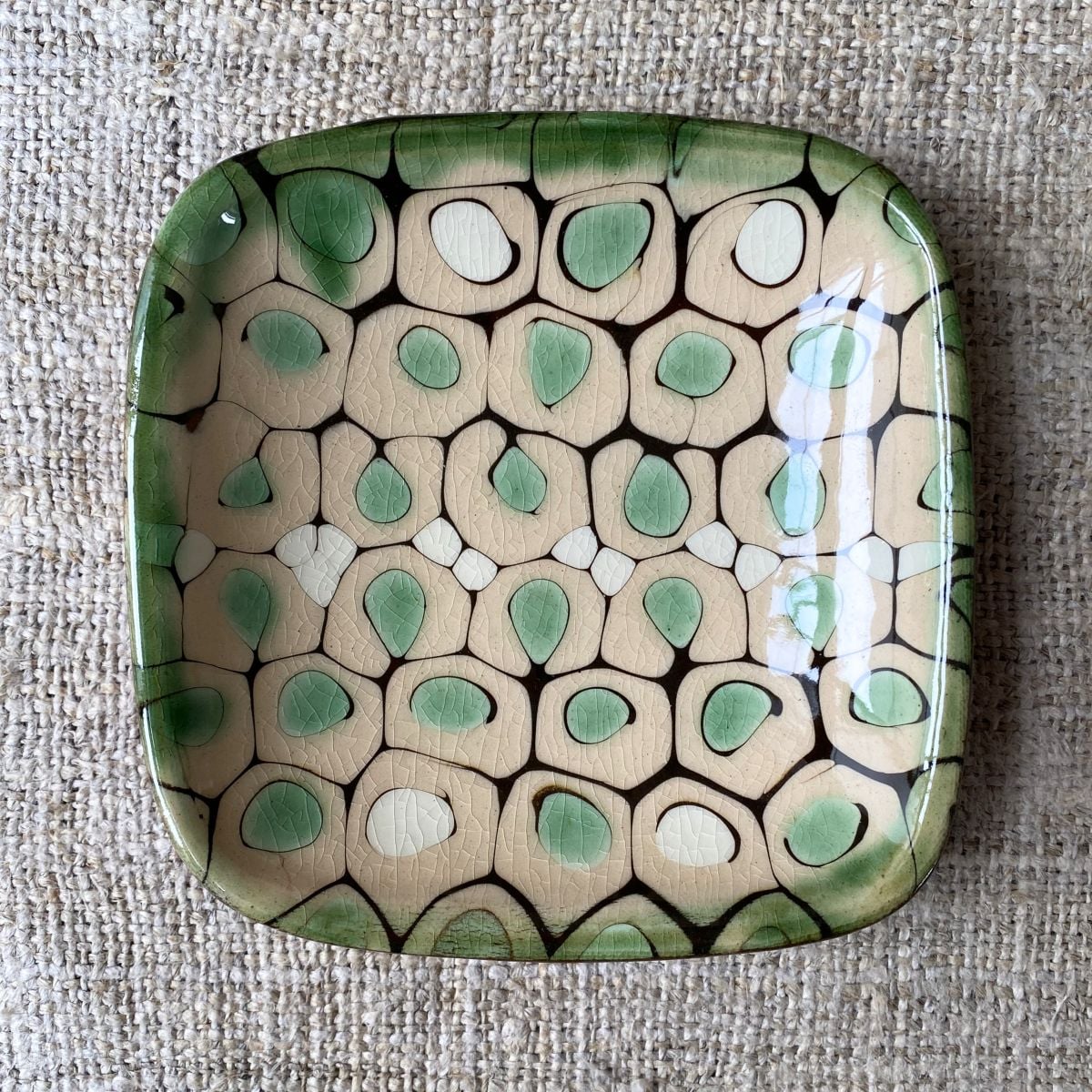 Patia Davis Biscuit Plate - Green PABP - Image 5