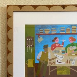 Marion Elliot Papercut Collage - At the Clay Pipe Factory - Image 3