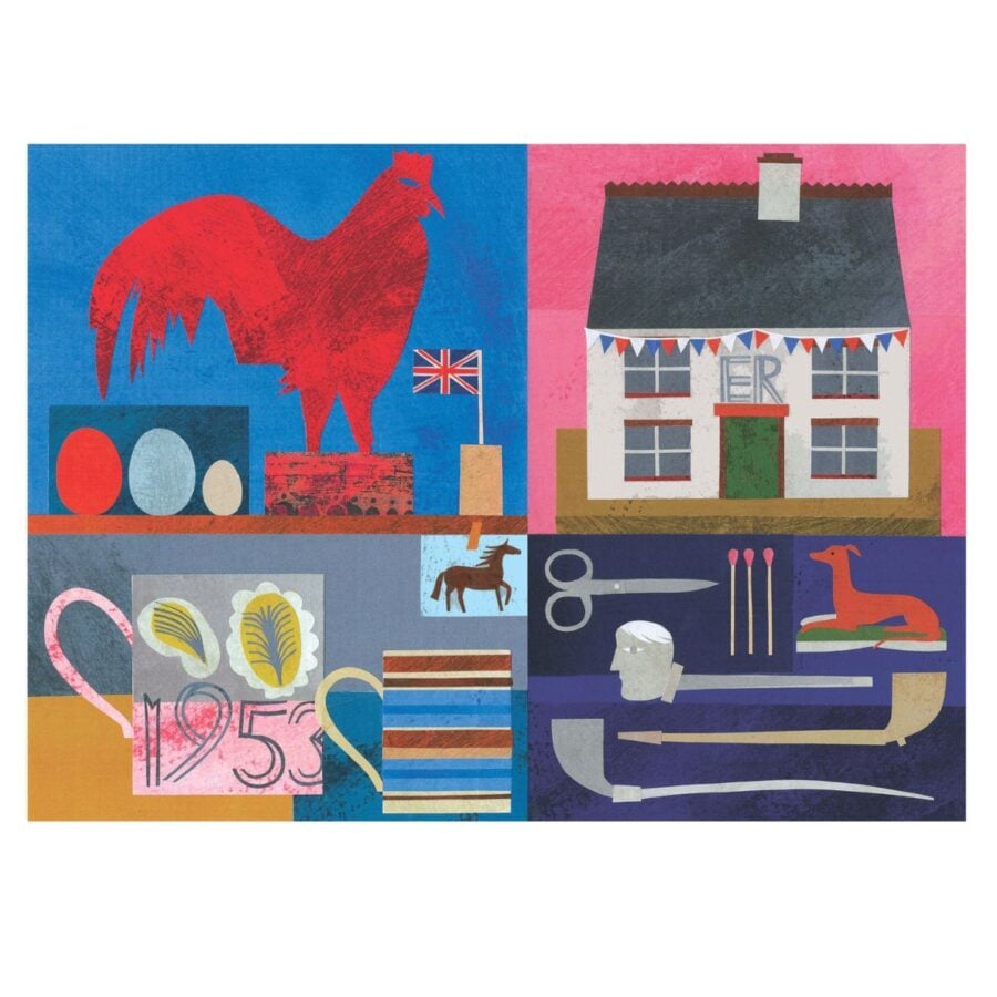 Marion Elliot original papercut collage