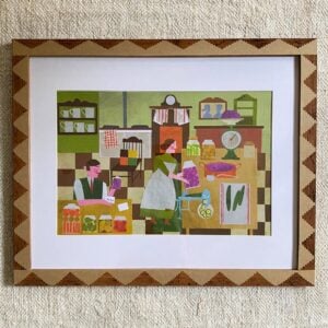 Marion Elliot colourful papercut collage design