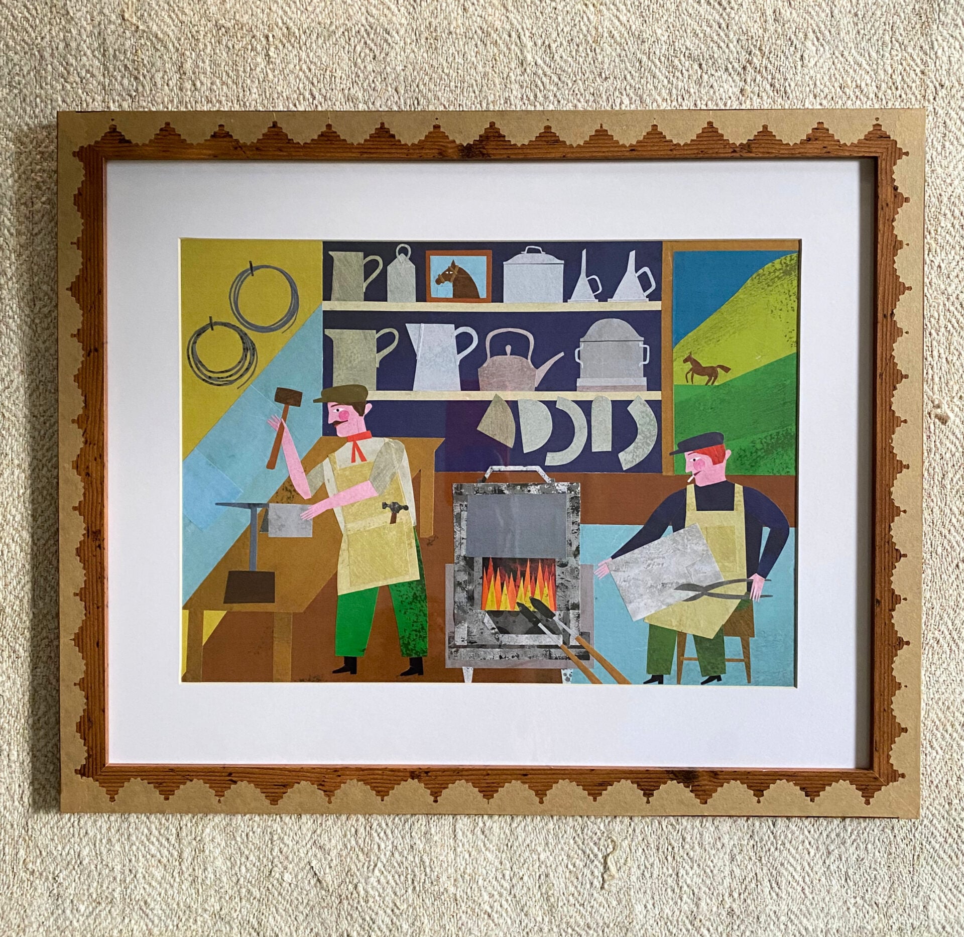 Marion Elliot Papercut Collage - At the Tinsmiths - Image 2