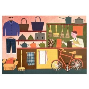 Marion Elliot colourful papercut collage design