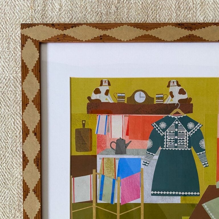 Marion Elliot original papercut collage