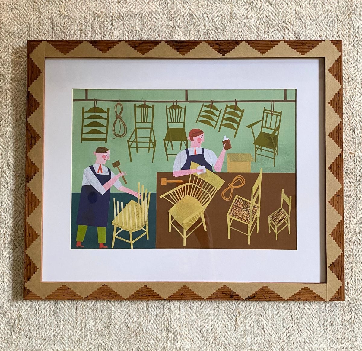 Marion Elliot original papercut collage
