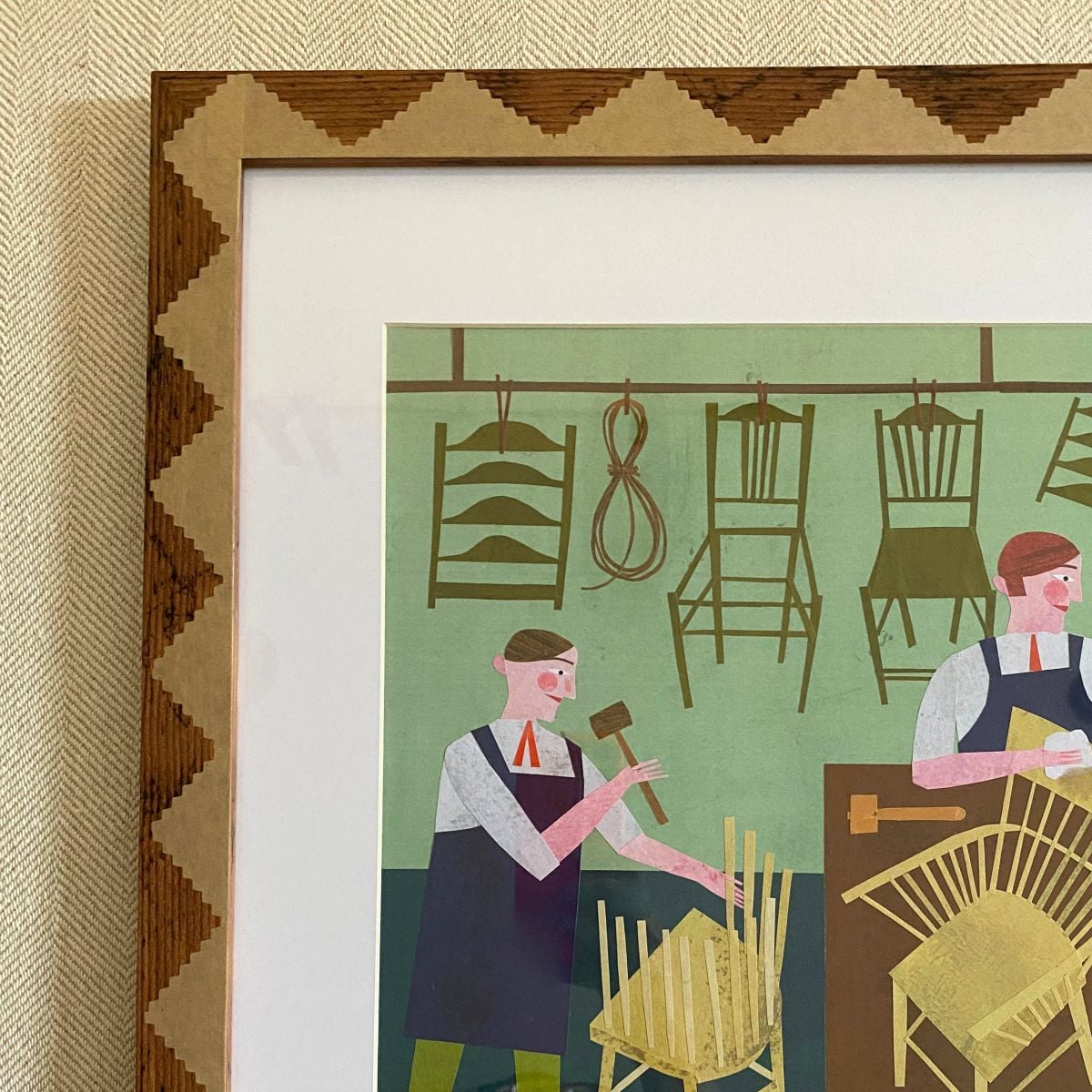 Marion Elliot original papercut collage