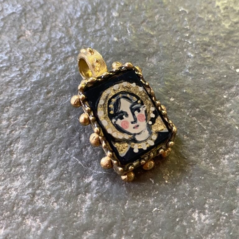 Ann Taylor Pendant - Small Saint Head ATP3 - Image 2